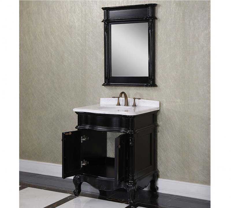 InFurniture 30" Solid Wood Sink Vanity With No Faucet WB-19718A 2