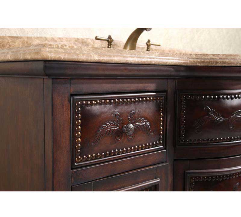InFurniture 48" Solid Wood Sink Vanity With No Faucet WB-2848L 5
