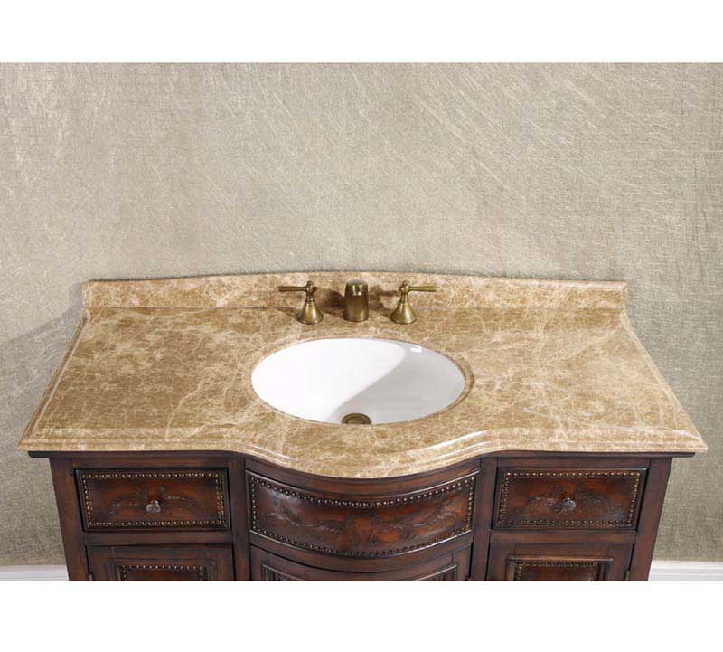 InFurniture 48" Solid Wood Sink Vanity With No Faucet WB-2848L 4