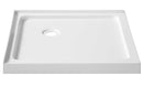 Anzzi Titan Series 36 in. x 36 in. Double Threshold Shower Base in White SB-AZ009WD