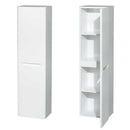 Wyndham Collection Murano Wall-Mounted Bathroom Storage Cabinet in Glossy White (Two-Door) 3