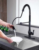 Anzzi Bastion Single-Handle Standard Kitchen Faucet in Oil Rubbed Bronze KF-AZ209ORB 5