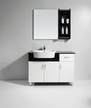 Legion Furniture 11.8" Solid Oak Cabinet Black