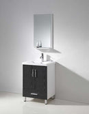 Legion Furniture 24" Sink Vanity Without Faucet Espresso Wood Vein & White 5