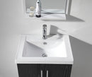 Legion Furniture 24" Sink Vanity Without Faucet Espresso Wood Vein & White 6