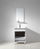 Legion Furniture 24" Sink Vanity Without Faucet Walnut Wood Vein & White 2