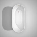 Wyndham Collection Ursula 59 inch Freestanding Bathtub in White with Brushed Nickel Drain and Overflow Trim 7