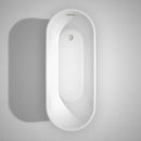 Wyndham Collection Ursula 67 inch Freestanding Bathtub in White with Brushed Nickel Drain and Overflow Trim 7