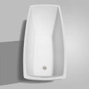 Wyndham Collection Antigua 67 inch Freestanding Bathtub in White with Brushed Nickel Drain and Overflow Trim 5