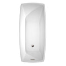 Wyndham Collection Antigua 67 inch Freestanding Bathtub in White with Floor Mounted Faucet, Drain and Overflow Trim in Brushed Nickel 8