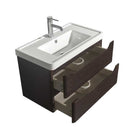 Wyndham Collection Murano 30 inch Single Bathroom Vanity in Espresso, Acrylic-Resin Countertop, Integrated Sink, and 24 inch Mirror 4
