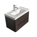 Wyndham Collection Murano 30 inch Single Bathroom Vanity in Espresso, Acrylic-Resin Countertop, Integrated Sink, and 24 inch Mirror 3