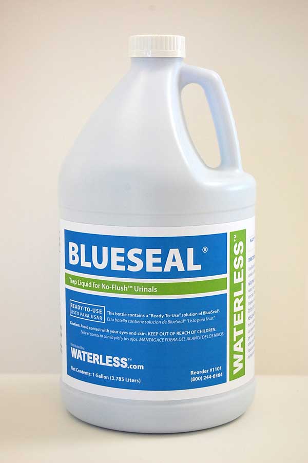 Waterless Blueseal Urinal Trap Seal Liquid - 1 Gallon