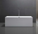 Legion Furniture 67" White Acrylic Tub - No Faucet White 2