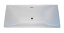 Anzzi Vision 5.9 ft. Acrylic Freestanding Non-Whirlpool Bathtub in White and Sens Series Faucet in Chrome 3