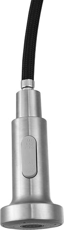 Anzzi Tycho Single-Handle Pull-Out Sprayer Kitchen Faucet in Brushed Nickel KF-AZ213BN 28