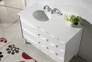 Legion Furniture 48" Solid Wood Sink Vanity With Artificial Stone-No Faucet White 4