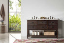 Legion Furniture 60" Wood Sink Vanity With Marble Top-No Faucet Antique Brown