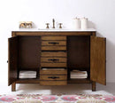 Legion Furniture 48" Wood Sink Vanity With Marble Top-No Faucet Walnut 2