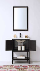 Legion Furniture 24" Black Color Wood Sink Vanity With Ceramic Top-No Faucet Matt Black 5