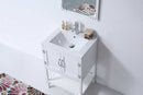 Legion Furniture 24" White Color Wood Sink Vanity With Ceramic Top-No Faucet Matt White 7