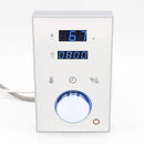 Superior Steam Shower Generator 12kW Dual Keypad DeLuxe System, Self Draining - White Keypad