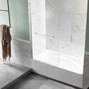 Anzzi Myth 34 in. x 58 in. Frameless Tub Door with TSUNAMI GUARD in Brushed Nickel SD-AZ053-01BN 7