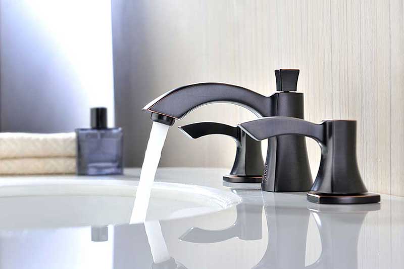 Anzzi Sonata Series 2-Handle Bathroom Sink Faucet in Oil Rubbed Bronze 3