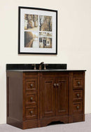 Legion Furniture 48" Single Sink Light Walnut Vanity W/Soft Close Doors - No Faucet