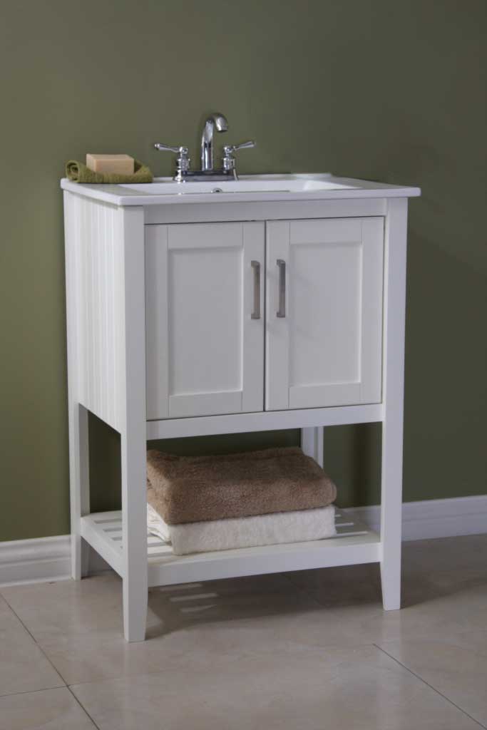 Legion Furniture 24" Sink Vanity Without Faucet White 2