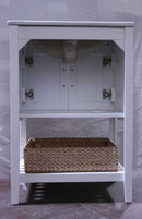Legion Furniture 24" Sink Vanity With Basket Without Faucet White 2