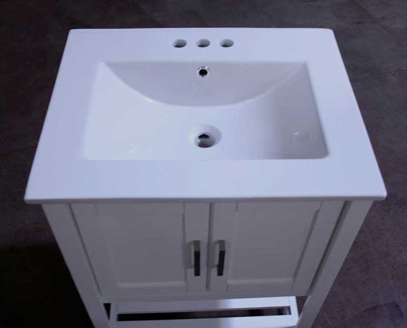 Legion Furniture 24" Sink Vanity Without Faucet White 4