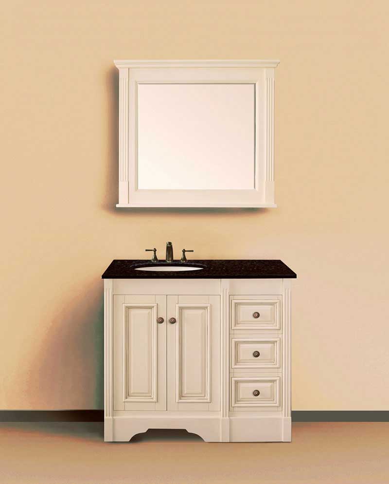 Legion Furniture 36" Mirror Antique White