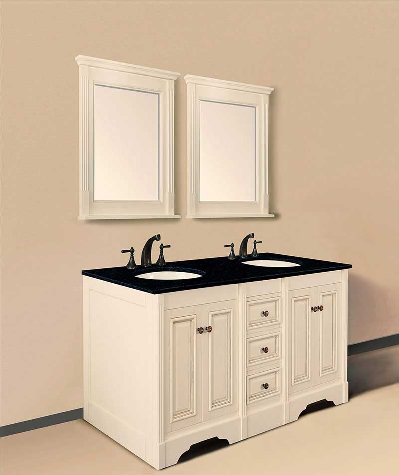 Legion Furniture 60" Sink Vanity Without Faucet Antique White 2