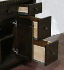 Legion Furniture 36" Antique Coffee Sink Vanity With Carrara White Top And Matching Backsplash Without Faucet 3