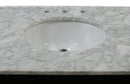 Legion Furniture 60" Antique Coffee Sink Vanity With Carrara White Top And Matching Backsplash Without Faucet 2