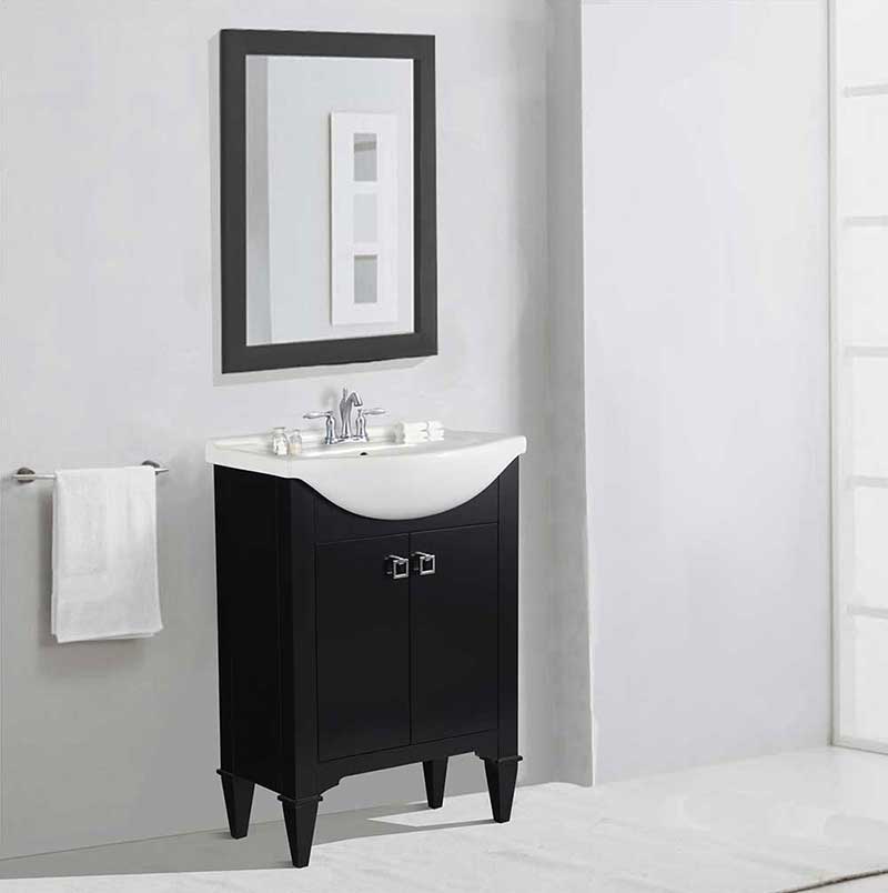 Legion Furniture 24" Espresso Sink Vanity, No Faucet