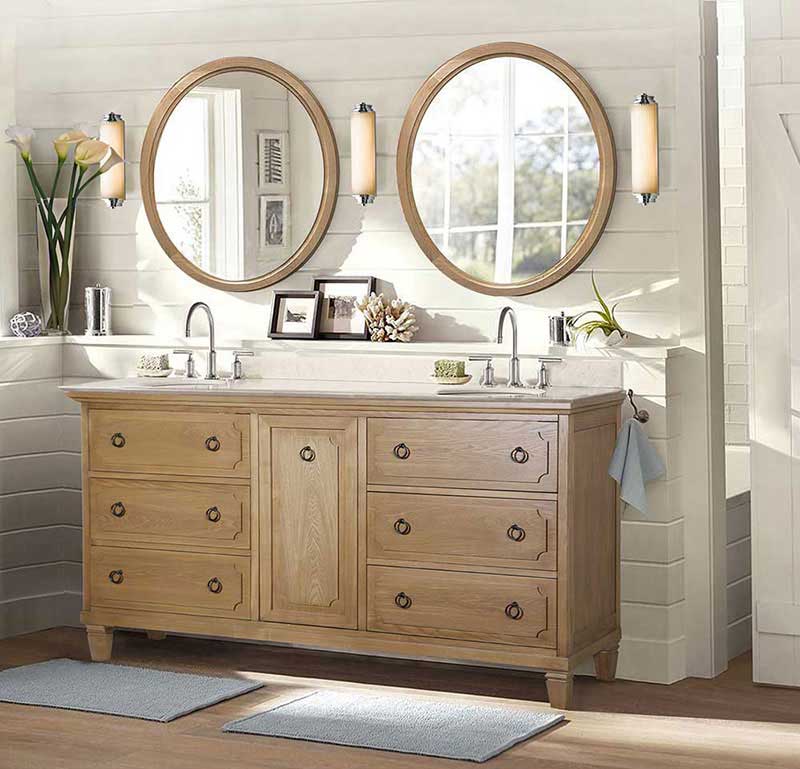 Legion Furniture 60" Weathered Gray Sink Vanity Matching Granite From Wlf6036-61" Top, No Faucet Weathered Light Brown