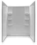 Anzzi Vasu 60 in. x 36 in. x 74 in. 3-piece DIY Friendly Alcove Shower Surround in White