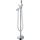 Anzzi Kahl 67 in. Acrylic Flatbottom Non-Whirlpool Bathtub with Havasu Faucet and Kame 1.28 GPF Toilet FTAZ094-42C-55 3