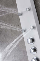 Anzzi Donna 60 in. 6-Jetted Full Body Shower Panel with Heavy Rain Shower and Spray Wand in White SP-AZ028 6