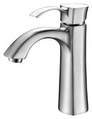 Anzzi Rhythm Series Single Handle Bathroom Sink Faucet in Brushed Nickel