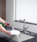 Anzzi Highland Single-Handle Standard Kitchen Faucet with Side Sprayer in Brushed Nickel KF-AZ224BN 6