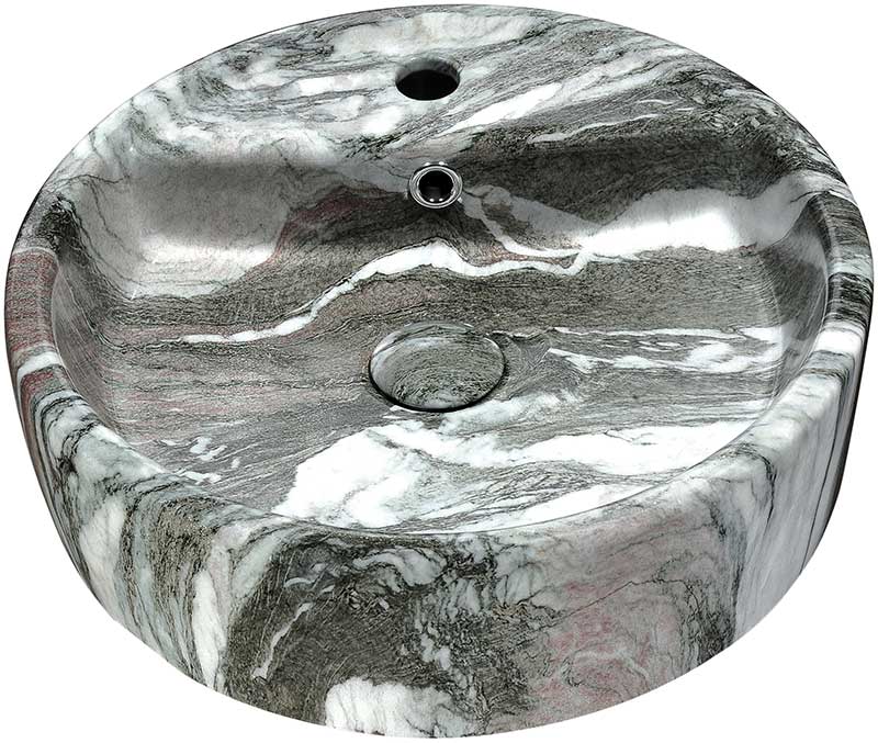 Anzzi Rhapsody Series Ceramic Vessel Sink in Neolith Marble Finish LS-AZ254