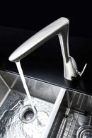 Anzzi Timbre Series Single Handle Kitchen Faucet in Brushed Nickel 7