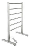 Anzzi Riposte Series 6-Bar Stainless Steel Floor Mounted Electric Towel Warmer Rack-Brushed Nickel TW-AZ102BN 2