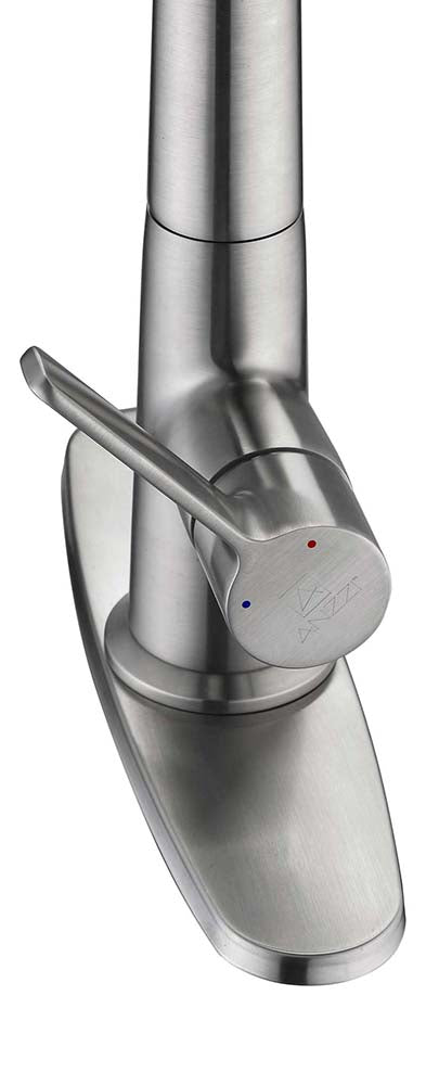 Anzzi Orbital Single Handle Pull-Down Sprayer Kitchen Faucet in Brushed Nickel KF-AZ186BN 13