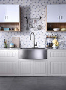 Anzzi Orbital Single Handle Pull-Down Sprayer Kitchen Faucet in Brushed Nickel KF-AZ186BN 4