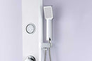 Anzzi Hacienda Series 44 in. Full Body Shower Panel System with Heavy Rain Shower and Spray Wand in White