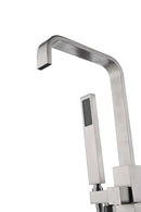 Anzzi Victoria 2-Handle Claw Foot Tub Faucet with Hand Shower in Brushed Nickel FS-AZ0031BN 10